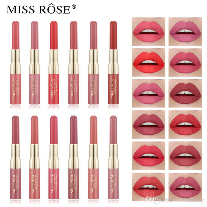 LABIAL DOBLE MISS ROSE  x3 BIOTEZ